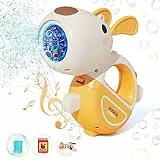 Portatile Soffiatori di Bolle per Bambini 3+, Pistola Bolle di Sapone con Soluzione Bolle Sapone, Macchina Automatica Bolla Pistola a Bolle per Estivo All'aperto