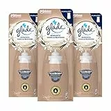 Glade Sense & Spray Profumatore per Ambienti con Oli Essenziali, Fragranza Vanilla Blossom, Confezione da 3 Ricariche da 18 ml