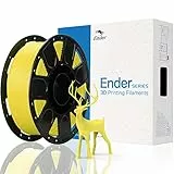 Creality Ufficiale Ender Filamento per stampante 3D 1,75 mm PLA Filamento, 1 kg (1 kg) Bobina di materiali di stampa 3D per stampanti 3D Giallo