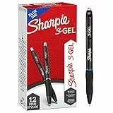 SHARPIE S-Gel | Penne gel | Punta media (0,7 mm) | Inchiostro blu | Confezione da 12