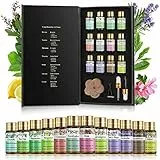 PHATOIL Set di Oli Essenziali 12 Pezzi, Oli Essenziali per Diffusori 100% Puri Naturali, Aromaterapia Olio Essenziale Bio di Eucalipto, Lavanda, Tea Tree, Menta, Sandalo, Limone, Rosa