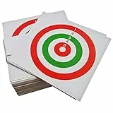 100 Bersagli in Cartoncino Tricolore 14x14 cm Bersaglio Softair Quadrato
