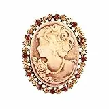 Happyyami Spilla Cameo Gioielli Spilla Vittoriano con Strass Spille per Le Donne della Festa Nuziale