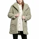 Urban Classics Cappotto Sherpa Oversize da Donna Giacca, Salvia Morbida, XS