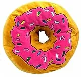 Brigamo 16840 – Cuscino peluche XXL a forma di donut, grande e morbido
