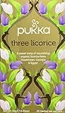 Pukka Herbs | Three Licorice | Tisana Bio con 3 tipi di liquirizia | 20 filtri