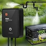 Sistema di Nebulizzazione per Rettili, Diealles Shine Umidificatore per Rettili Automatico, Umidificatore per Terrari con Fogger Nebbia Sprinkler Regolabile per Foresta Pluviale
