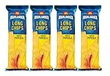 4X San Carlo Highlander Long Chips gusto PAPRIKA, Novita' Snacks di Fiocchi di Patate al gusto Paprika 75g [4 Confezioni]