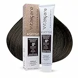 Vitalcare | +Sense - Colorazione Permanente Professionale, Crema Colorante Capelli, Senza Ammoniaca, Resorcina, PPD, Siliconi - Con Olio Di Argan, Macadamia e Avocado, 4/00 Castano, 100ml