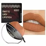Lazy rossetto opaco Velvet Lipstick cosmetico opaco rossetto a forma di labbra, rossetto resistente alle sbavature, rossetto altamente pigmentato, impermeabile e antiaderente, rossetto Jingling