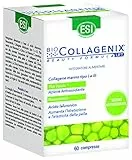 ESI - Biocollagenix, Integratore Alimentare Antiage a base di Collagene Marino, Zinco e Acido Ialuronico, Azione Antiossidante sul Viso, Dona una Pelle Elastica e Idratata, Senza Glutine, 60 Ovalette