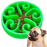 Edipets, Ciotola Anti Ingozzamento, Ciotole per Cani, Interattiva, per Animali Domestici, di Medie e Grandi Dimensioni (Verde)