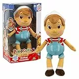 Giochi Preziosi Pinocchio - Peluche Musicale Di 36 Cm Con Cappello, Basta Premere Sulla Pancia Che Si Sente La Sigla Della Serie Tv, Per Bambini A Partire Dai 3 Anni, PNH10000