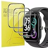 Blueshaweu Pellicola protettiva compatibile con Gydom Smartwatch 1.8' IDW13, HD trasparente, pellicola protettiva flessibile in TPU [3 pezzi] per Gydom IDW13/ IOWODO W13/Woneligo W13 Smartwatch (HD)