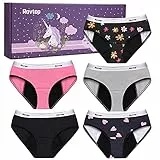 Rovtop Mutande Assorbenti Ragazze Ciclo, 5 Pezzi Mutande Assorbenti Donna Ciclo, Mutandine Speciali a Prova di Perdite per Ragazze, Lavabile Riutilizzabile(XL)