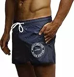 Leif Nelson Pantaloncini da Bagno Uomo LN-9210 Blu Scuro Small