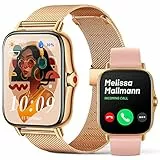 Smartwatch Donna Chiamata Bluetooth e Risposta Vivavoce,1.69' HD Orologio Smart Watch Fitness Tracker con Cardiofrequenzimetro, Monitor del Sonno, SpO2, Notifiche Messaggi Whatsapp per Android iOS