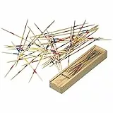 FAST WORLD SHOPPING ® Gioco Mikado Spiel Gioco Bastoncini In Legno Gioco Di Societa Shanghai Stecchini Gioco Da Tavolo Gioco Gruppo Gioco Abbilita Precisione