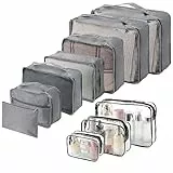 icyant Organizer Valigia, 10 Pezzi Organizzatori Valigia Viaggio Multifunzione Organizer Viaggio Set Organizer Valigia Salvaspazio Sacchetti Valigia Organizer per Cassetto Valigia Zaino