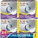 Lines È Lungo con Ali Assobenti in Lactifless, PACCO SCORTA da 36 pezzi +8 in omaggio