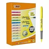 BIC Impugnatura per evidenziatore e impugnatura per evidenziatore, perfetta per l'aula, l'ufficio o Natale, colori assortiti, confezione da 24 'esclusiva amazon'
