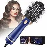 Unipampa Salon One-Step Spazzola Lisciante Asciugacapelli ad Aria Calda, 4 in 1 per asciugatura, raddrizzamento, volumizzante e stiler, 3 Temperature 1200W