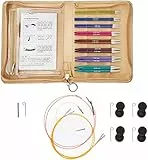 KnitPro Zing: Ferri da Maglia: circolari: intercambiabili: Set Deluxe, Alluminio, Multicolore, 23 x 18 x 8 cm