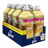 Lenor Ammorbidente Lavatrice Concentrato, 296 Lavaggi (8 x 37), Oro e Fiori di Vaniglia, Maxi Formato, Profuma Ogni Notte fino a una Settimana