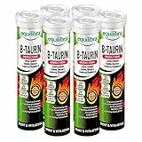 Equilibra Integratore per lo Sport B-Taurin Effervescente con Taurina Arginina e Guaranà per Tono ed Energia Con Caffeina Senza Glutine - 6 Tubetti da 20 Compresse
