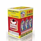 Omino Bianco - Detersivo Lavatrice Liquido Color+, 120 Lavaggi, Specifico per Capi Colorati, Tecnologia Salva i Colori e Cattura il Grigiore, 2000 ml x 3 Confezioni