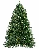 WeRChristmas – Albero di Natale pre-illuminato da parete, con 50 luci LED bianco caldo, plastica, verde, 90 cm, plastica, Green, 3 feet/90 cm
