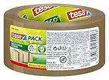 tesapack nastro adesivo per pacchi eco & ultra strong - Nastro adesivo marrone in materiale riprocessato - Nastro extra forte per pacchi pesanti fino a 30 kg - 1 rotolo da 50 m x 50 mm