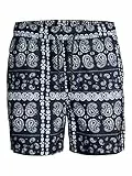 JACK & JONES Jpstfiji Jjswim Bandana Costume a Pantaloncino, Blazer Blu Marine, L Uomo