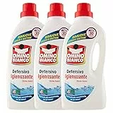 Omino Bianco - Detersivo Lavatrice Igienizzante Liquido, 90 Lavaggi, Igienizza i Capi e Rimuove Germi e Batteri, Formato Convenienza, 1500 ml x 3 Confezioni