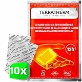 Scaldamani, scaldamani tascabili per 12 Ore di Mani Calde, Scaldini per Mani attivati a Contatto con l’Aria, 100% Calore Naturale, Scaldini per Le Tasche, 10 Paia