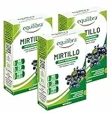 Equilibra Integratori Alimentari, Mirtillo, Integratore per la Normale Capacità Visiva e la Funzionalità del Microcircolo, con Estratto di Mirtillo, Vitamina A e Zinco, 3 Pezzi da 60 Capsule Vegetali