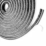 AiQInu Guarnizione a Spazzola Autoadesiva,9 mm(B) x9mm(D) x5M(L) Guarnizione del Telaio Antivento Antipolvere Guarnizioni di Battuta Porta Striscia Della Guarnizione per Anti Freddo, Rumore
