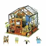 Rolife Kit da casa di Bambole in Legno di Legno in Miniatura Kit da casa con LED-Creativo Compleanno Regali di Natale per Bambini e Adulti-Cathy's Flower House