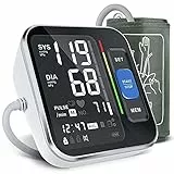 Dralegendaa Misuratore Automatic di Pressione da Braccio Digitale, per Pressione Arteriosa e Battito Cardiaco,Comoda Custodia per Trasporto,Grande Display Retroilluminato(22-42cm)