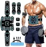 HONGXIAN Elettrostimolatore Muscolare, Addominali Elettrostimolatore, Cintura Elettrostimolatore per Addominali, Efficace Cintura Addominale per Uomini e Donne