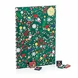 Venchi - Collezione di Natale - Calendario Avvento, 181 g - 25 Cioccolatini Granblend Assortiti - Idea Regalo - Senza Glutine