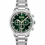 Boss Orologio con Cronografo al Quarzo da Uomo con Cinturino in Acciaio Inossidabile Argentato - 1513868