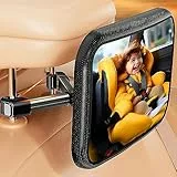 auvstar Specchietto Retrovisore Bambini,Specchio Retrovisore Bambino 360° Orientabili e Infrangibile, Specchietto Retrovisore Auto,Specchio Auto Bambini per Sedili Posteriori di Sicurezza