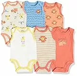 Amazon Essentials Disney | Star Wars Body Smanicati Unisex Bimbi, Pacco da 6, Re Leone Gioca Mangia Ruggito, 24 Mesi