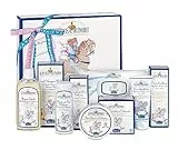 Helan, Linea Bimbi - Dolce Benvenuto Set Bagnetto Neonato con Shampoo Bagnoschiuma Bambini 250ml, Amido di Riso Bagnetto Neonato 75gr, Salviette Neonato 60Pz, Crema Cambio Pannolino 100gr, Crema 100ml