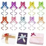 Xinzistar 100 Pezzi Fiocchi Regalo Archi da Regalo Fiocco Strip Nastri Regalo Pacchi Regalo Decorazioni Presente Cravatte per Natale Matrimonio Compleanno Festa