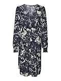 Vero Moda Vmabbi NAN LS Blk Abito Camicia Wvn Vestito, Blazer Navy/AOP: Abbi, XS Donna