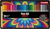 Pennarello Premium - STABILO Pen 68 - Scatola in Metallo da 30 - Colori assortiti