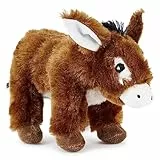 Zappi Co 100% riciclati peluche di Asino (21cm lunghezza) - Morbido e coccolone, raccolta di animali ecocompatibili per il primo neonato