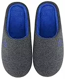 Mishansha Pantofole Casa/Esterno Donna Uomo Pantofola in Memory Foam Ciabatte da Casa Scarpe Inverno Autunno - Calde Leggere Morbide Comode e Antiscivolo(Grigio, 38/39)